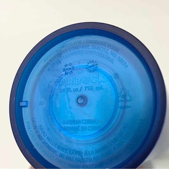 Starbucks Matte Royal Blue Velvet Soft Touch Venti 24 Oz Tumbler - Picture 13 of 13